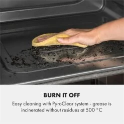 Gusteau Hektor Einbau-Set Backofen + Unterbau-Haube Schwarz Edelstahl 17 Gusteau Hektor Einbau-Set Backofen + Unterbau-Haube Schwarz Edelstahl -Klarstein 60002596 yy 0004 logo Klarstein Gusteau Elektrischer Einbaubackofen schwarz