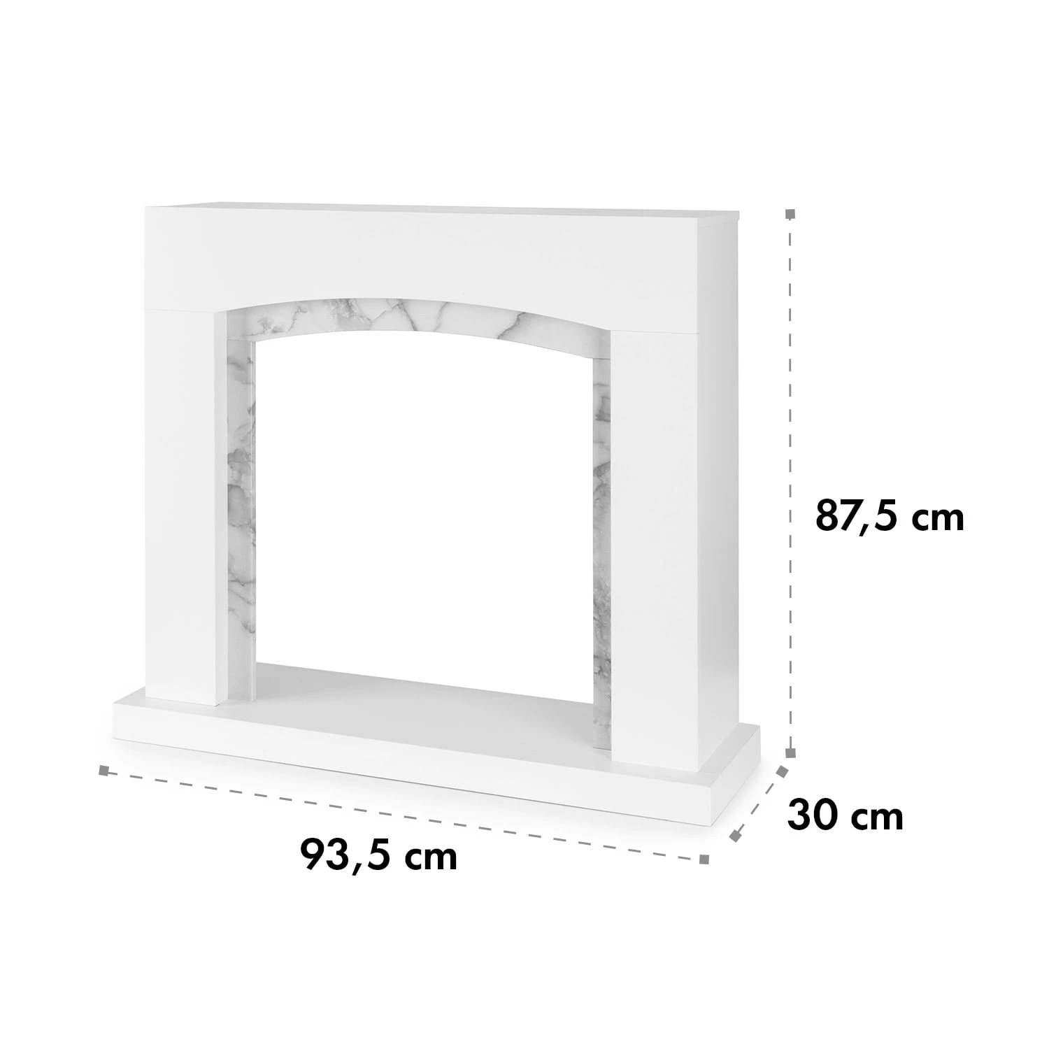 Studio Frame II Kamingehäuse + Kamini Kamineinsatz MDF Klassisches Design 8 Studio Frame II Kamingehäuse + Kamini Kamineinsatz MDF Klassisches Design – Bild 6